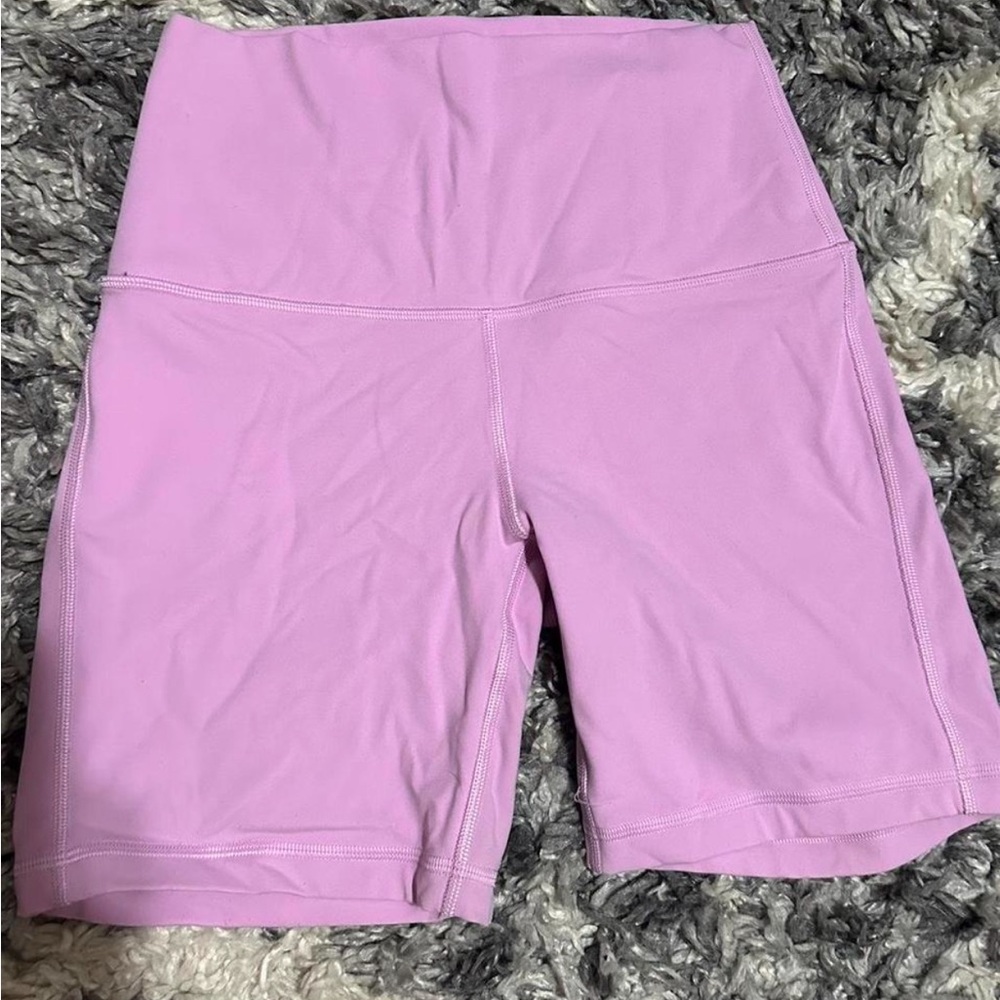 Lululemon Athletica Pink Bike Shorts Comfortable Fit